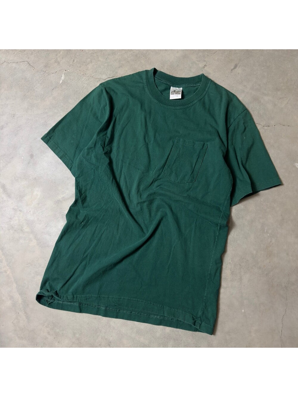 Vintage Old Mill Pocket T-Shirt Mens XL Green Workwear Tee